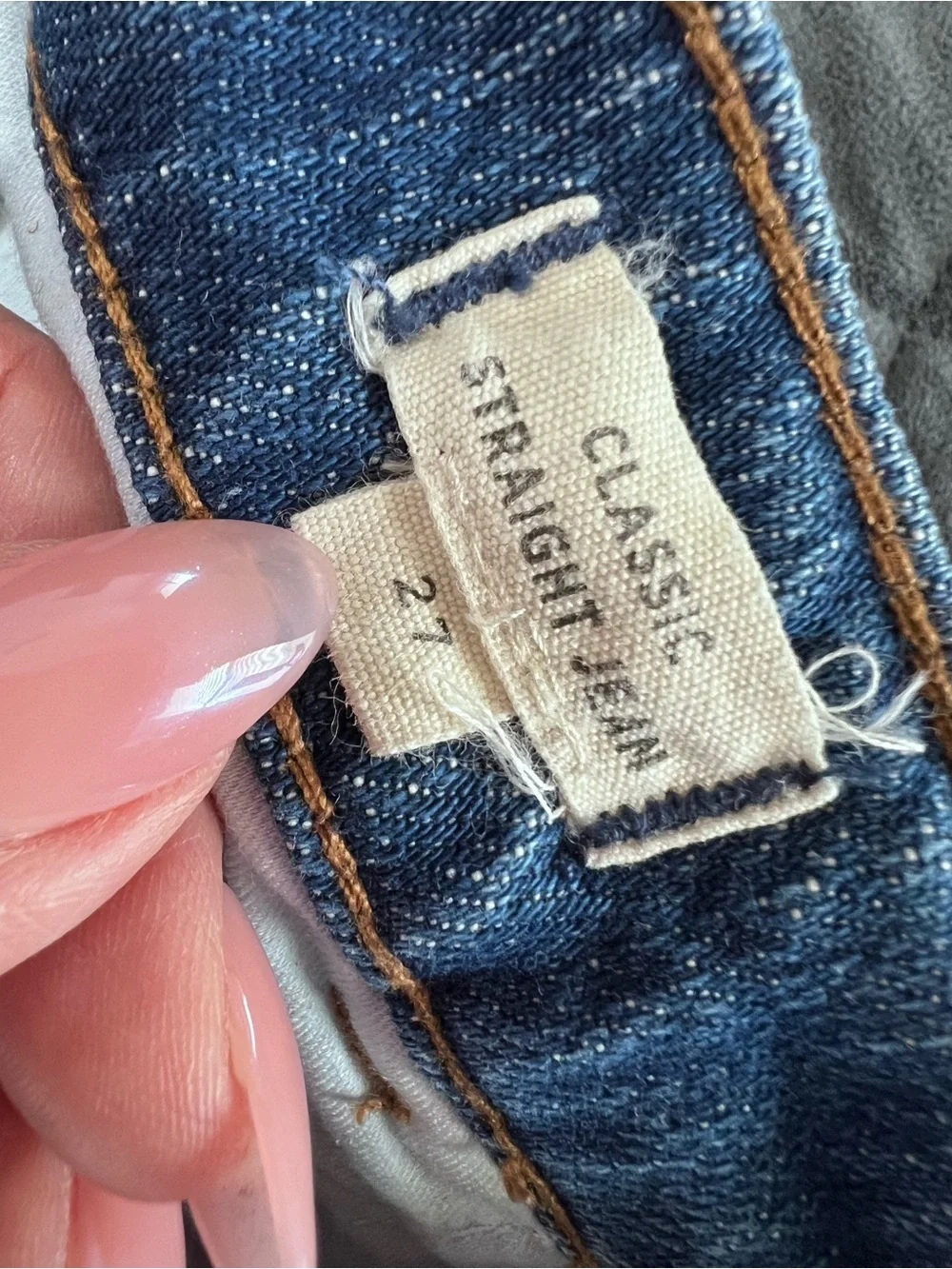 Madewell Classic Straight Jeans Women’s Size 27 Seamed Edition Bandry Wash D